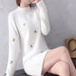 Mid-length Sweater Women's Pullover Autumn  Winter Loose Long Imitation Mink Velvet Bottoming Shirt  Outer Wear