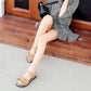 Girls Sandals Girls Summer Soft Sole Low Heel Beach Sandals Anti-slip Casual Princess Light Sandals