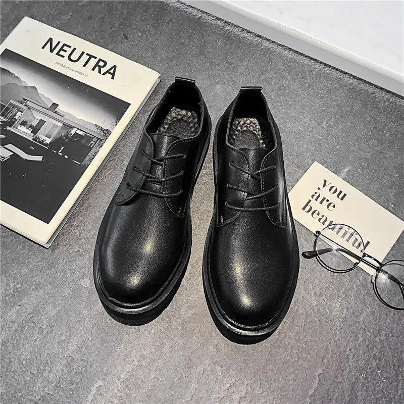 Youth Casual Suit Small Leather Shoes Men's Trend Business Suits Summer Breathable New Men's Shoes