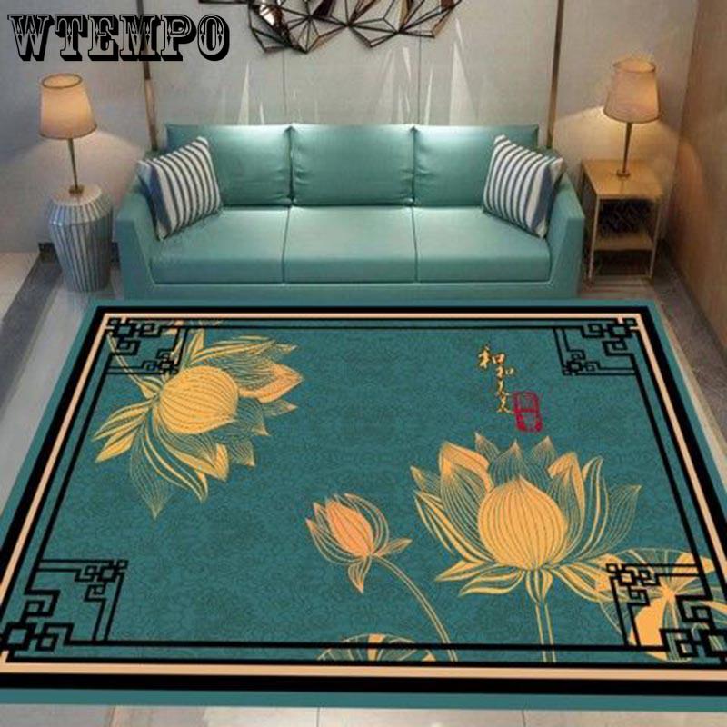 Chinese Style Living Room Carpets Rectangular Rugs Sofa Coffee Table Mat Bedroom Yoga Pad Study