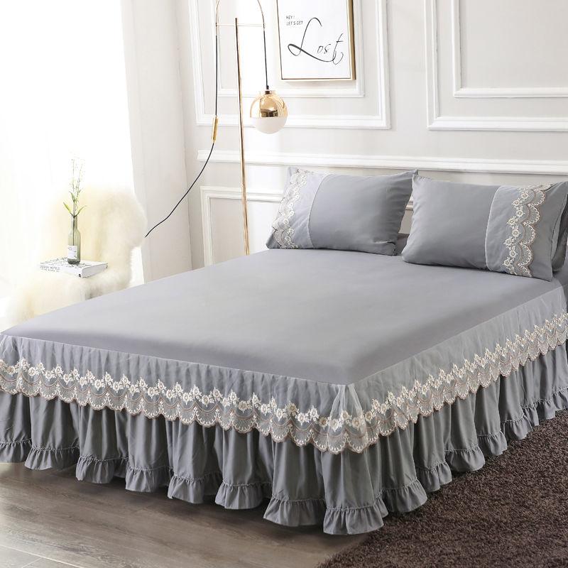 Bedroom Home Bed Skirt Korean Style Four Seasons One-piece Bedspread Lace Bed Sheet