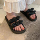 Fairy Style Sandals and Slippers Fashion Outer Wear Waterproof Non-slip Bow Beach Slippers Female Summer