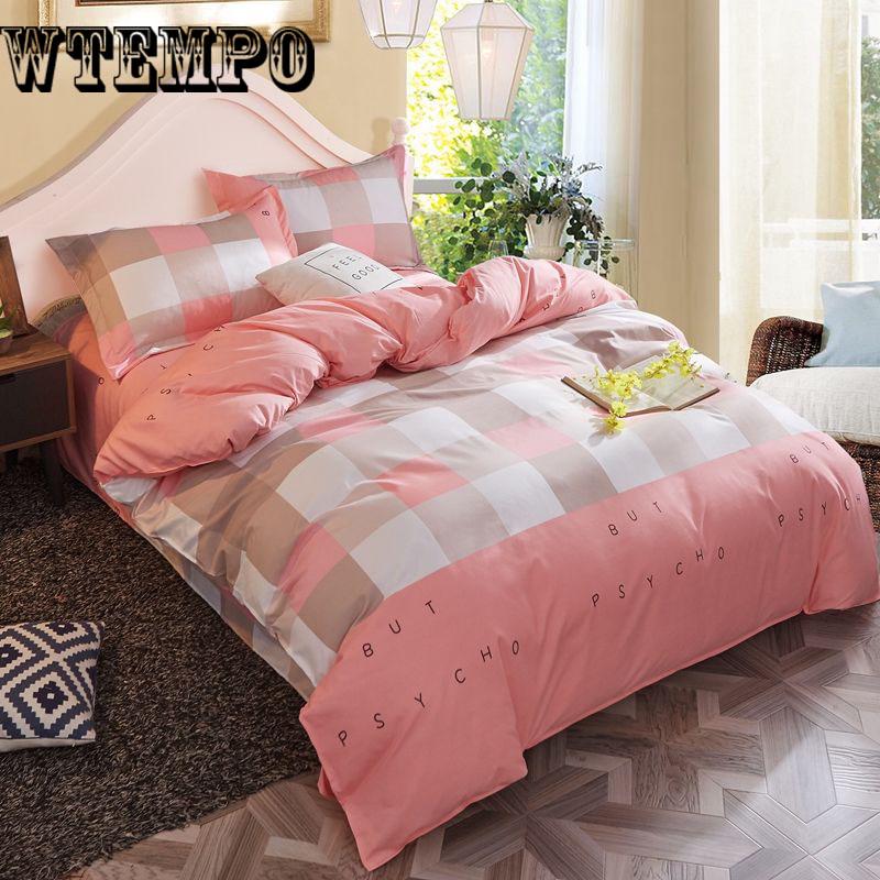 Cartoon 4pc Luxury Bedding Sets Bed Sheet Queen Size -home Textiles Duvet Cover Sets Bed Set