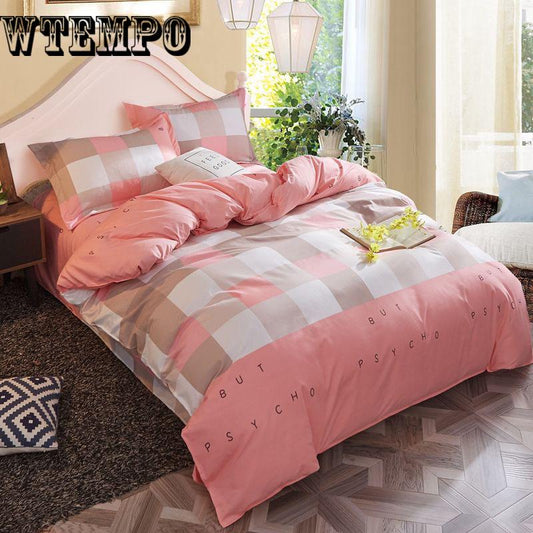 Cartoon 4pc Luxury Bedding Sets Bed Sheet Queen Size -home Textiles Duvet Cover Sets Bed Set