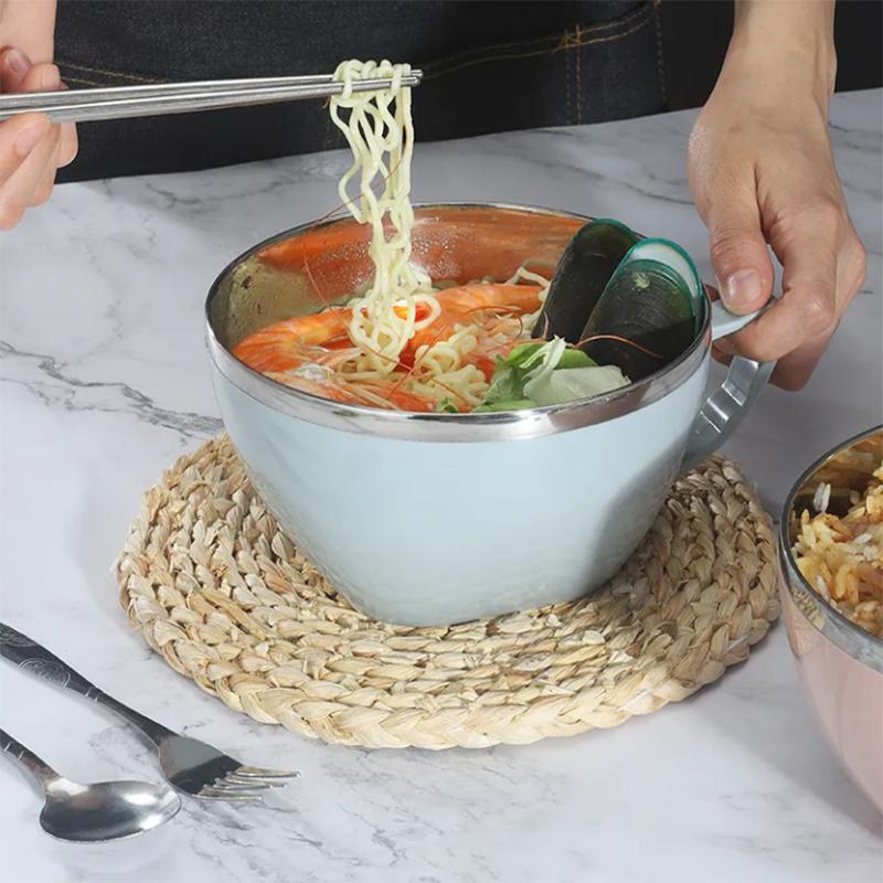 Kitchen Tools Food Container Instant Noodle Bowl With Handle Multi Fresh Soup Bowl