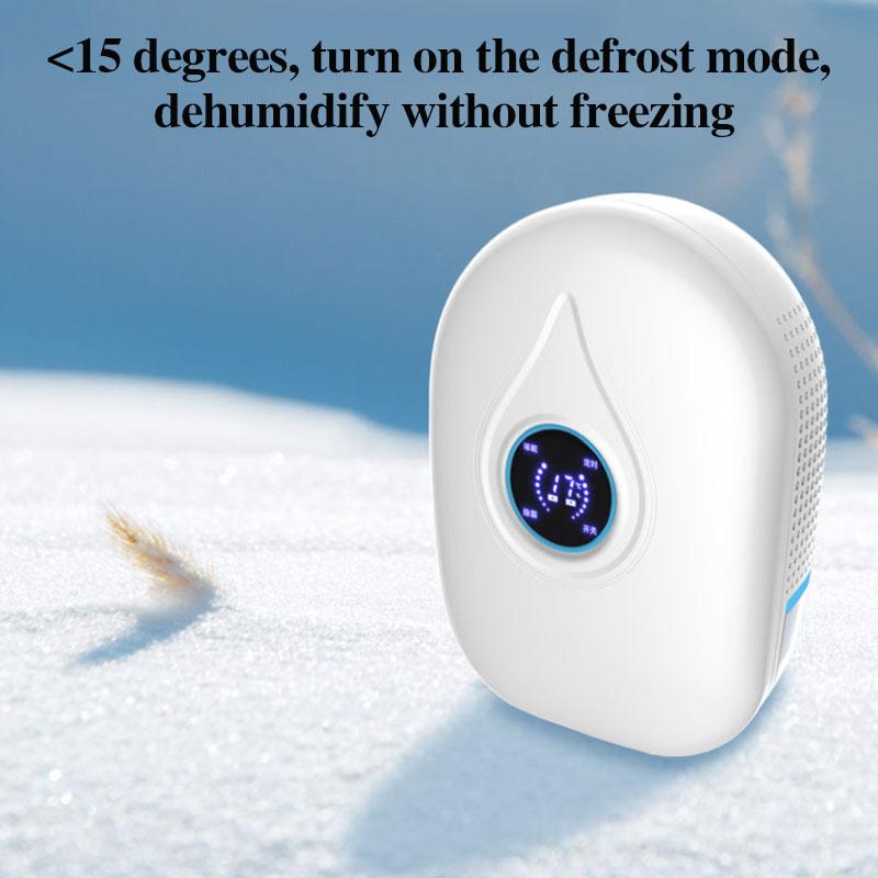 0.8L LCD Smart Remote Control Dehumidifier Air Dryer Moisture Absorption Machine Silent Dryer for Basement Cabinets