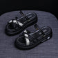 Two Wear Women's Summer Sandals All-match Thick-soled Height-increasing Shoes Fashion Students Wear Sandals and Slippers Outside