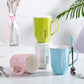 High-value Water Cup Female Student Mug Simple Coffee Cup Office Ceramic Cup with Lid Cup Home