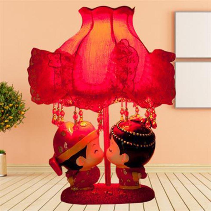 Chinese Style LED Bedroom Crystal Table Lamp Bed Lamp Modern  Light Switch Table Lamps Living Room