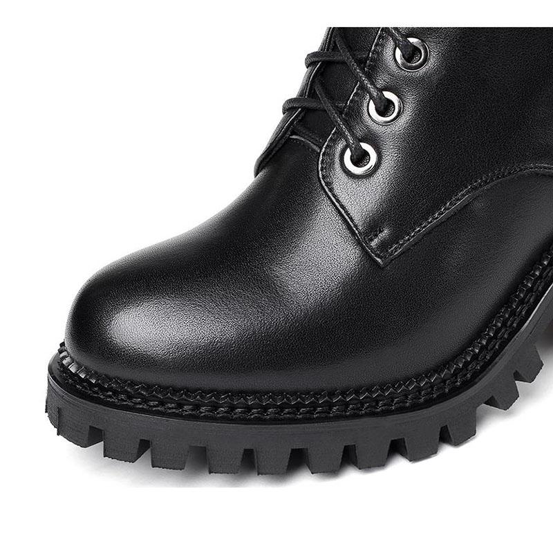 Spring and Autumn Martin Boots Women British Style Rivet Boots Motorcycle Boots Military Boots Single Boots