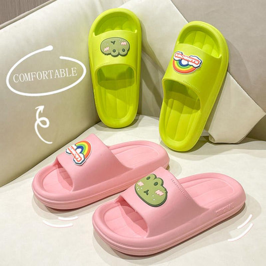 Girls Summer Slippers Wear Home Indoor Bath Non-slip Thick Bottom Household Slippers Couples Cute Sandals