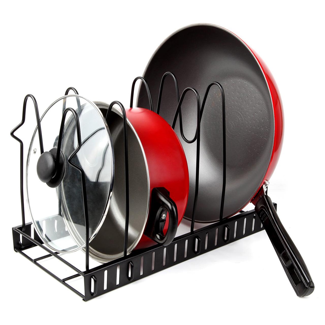 Pan Cutting Board Holder Dishes Rack Stand 5-Layer Organizer Rack