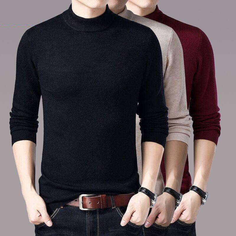 Sweaters Men Winter Warm Turtleneck Sweater Knitted Mens Sweater Casual Slim Pullover Male Pullovers