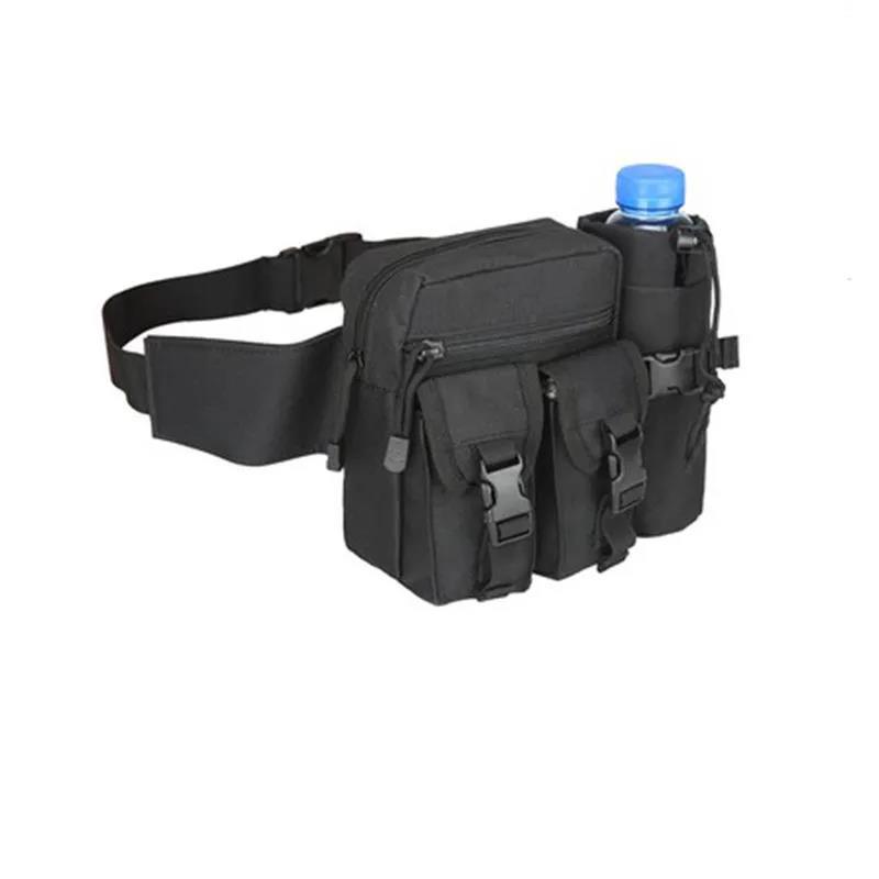 Men's Mountaineering Riding Multifunctional Water Bottle Pockets Outdoor Travel Hiking Pockets Sports Tactical Bag
