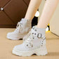 Fashion Ankle Boots Women Winter Boots Martin Boots Women Winter Boots Lace-up Casual Booties