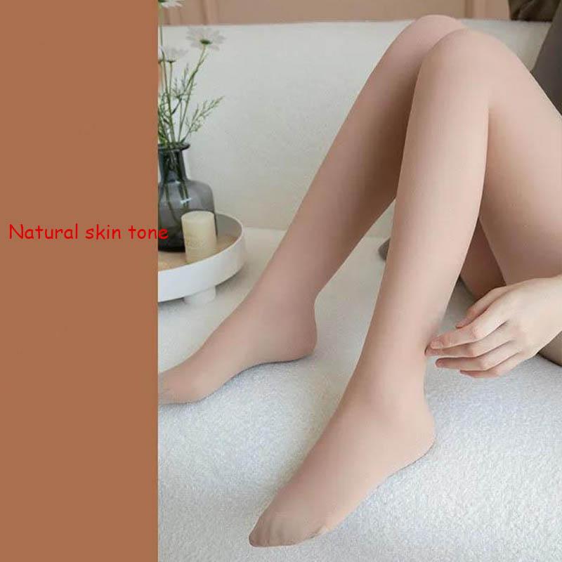 JK Bare Leg Artifact Winter Plus Velvet Thick Nude Feeling Large Size Outer Wear Stovepipe Warm Pants Autumn and Winter Leggings Women