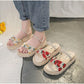 Sweet Sandals Female Summer Fairy Style Student Fashion Roman Platform with Skirt Flat Shoes