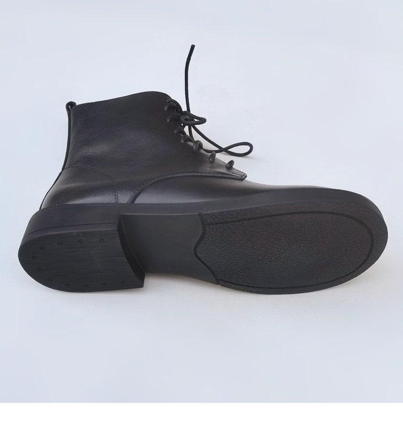 Handmade Women Leather Boots,Oxford Women Flat Shoes, Casual Shoes, Short Boots,Booties,Black Booties,Brown Boots,Winter Boots