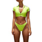 Zipper Sports Swimsuit Women Two Pieces Women 'S Swimming Suit Swimsuits Bathing Suit High Waist