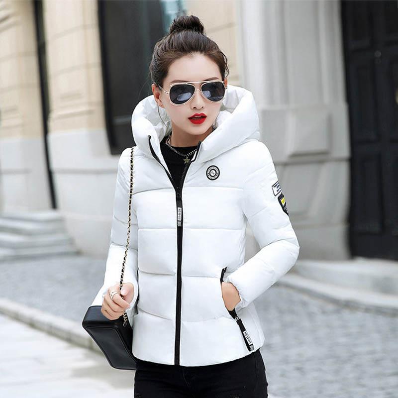 Winter Women's Cotton-padded Jacket Short Korean Style Slim Down Padded Jacket Plus Size Jacket