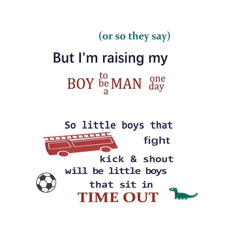 3 Set Boy's Time Out Chair Sticker Child Early Education Sticker Removable Chair Decoration Sticker for Home Decoration Christmas DIY Gift for Boy