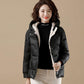 Short Shiny Down Padded Coat Women Autumn/winter Padded Women Korean Loose Hooded Bread Jacket