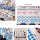 Autumn and Winter Cotton Four Sets of Active Print Cotton Rippled Bed Single Pillow Set