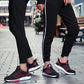 Couples Sports Shoes Fashion Women Flying Woven Mesh Breathable Non-Slip Wear-Resistant Cushion Sneakers Men's Vulcanize Shoes