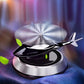 Helicopter Shape Solar Aroma Diffuser Car Decoration Ornaments Aluminum Alloy Solar Rotating Aircraft Car Accessories