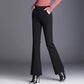 Flare Pants Female Trousers Autumn and Winter High Waist Fishtail Pants Black Wide Leg Female Pants