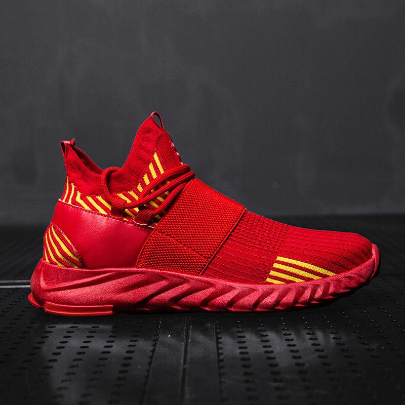 New Popular Style Men Running Shoes Lace Up Athletic Shoes Outdoor Walkng Jogging Sneakers Comfortable Fast