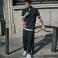 Men's Short Sleeve   Shirt Summer Youth Loose Lapel T-shirt Solid Color Half Sleeve Top