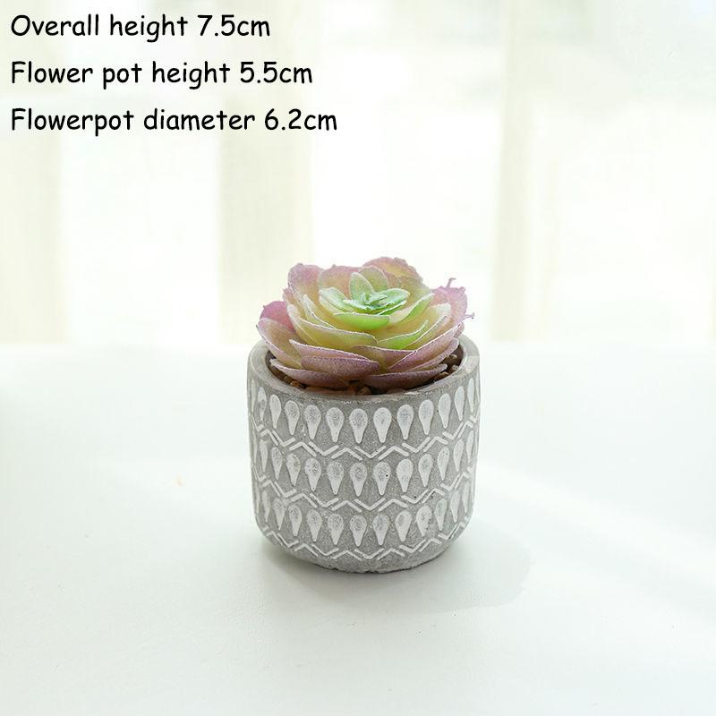 Artificial Flower Simulation Succulent Plant Potted Mini Green Plant Simulation Plant Small Flower Bonsai Desktop Restaurant Simulation Flower