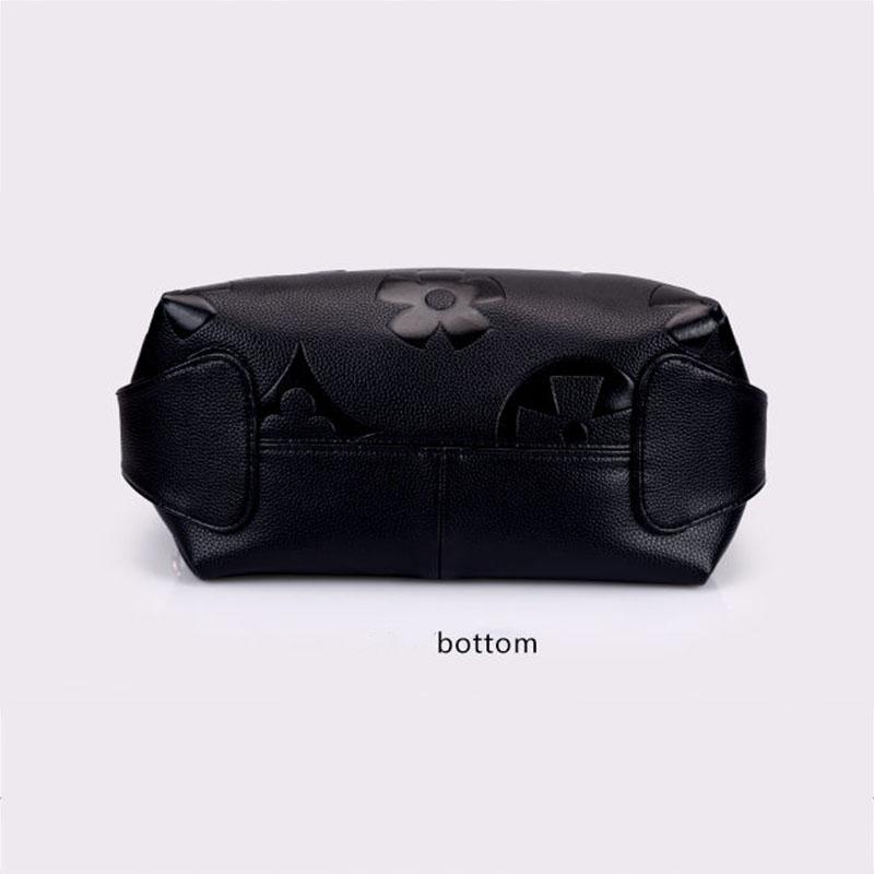 Soft Surface Genuine Leather Women Handbag Crossbody Bags Cowhide Bag High Capacity Adjustable Shoulder Straps