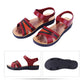 Sandals Non-slip Deodorant Women's Flat Velcro Beach Shoes Fashion Outerwear Ladies Middle-aged and Elderly Summer Shoes