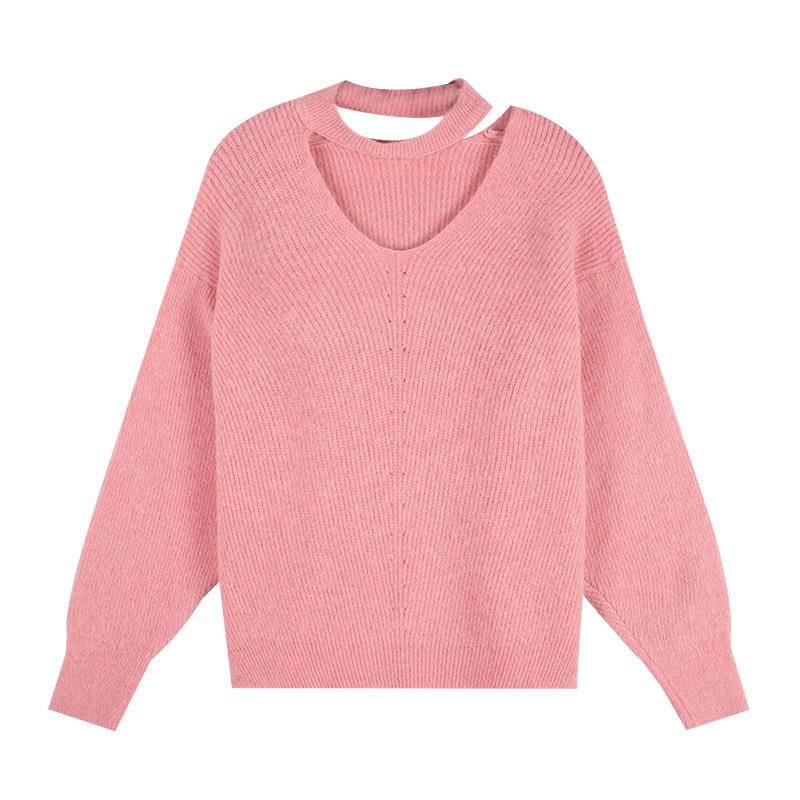 Autumn and winter sweater women loose wild hooded lazy wind wearing a sweater coat clothes