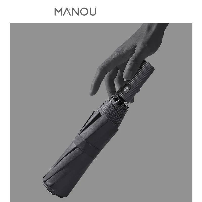 Ten-bone Umbrella Folding Automatic Sunshade Male Large Double Anti-ultraviolet Dual-use Sunny and Rainy Student Craft Umbrella