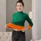 High-quality Semi-turtleneck Sweater Ladies Winter Plus Velvet Thick Warm Inner Base Sweater