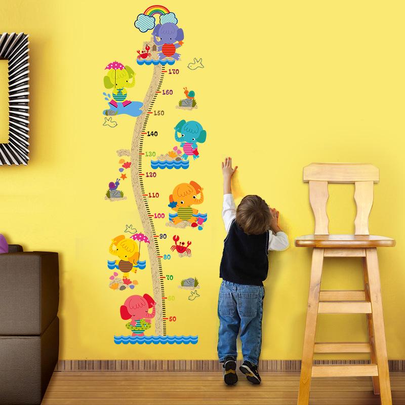 Self-adhesive Bedroom Measurement Small Animals Height Stickers