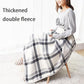 Multifunctional Flannel Blanket Anti-static Multifunctional Plaid Printing Cloak blanket for Office Home
