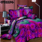 Duvet Cover Set 3D Oil Painting Bed In A Bag 4pcs Bedding Sets Flat Bed Sheet Comforter Duvet