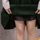 Autumn and Winter Retro National Style Short Skirt High Waist Skirt Christmas Wind Wild Bag Hip A Word Skirt