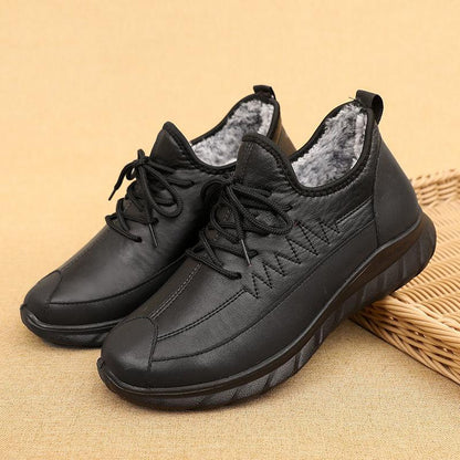 Winter Men's Cotton Shoes and Velvet Warmth Men's Casual Shoes Non-slip Middle-aged and Elderly Soft-soled Shoes