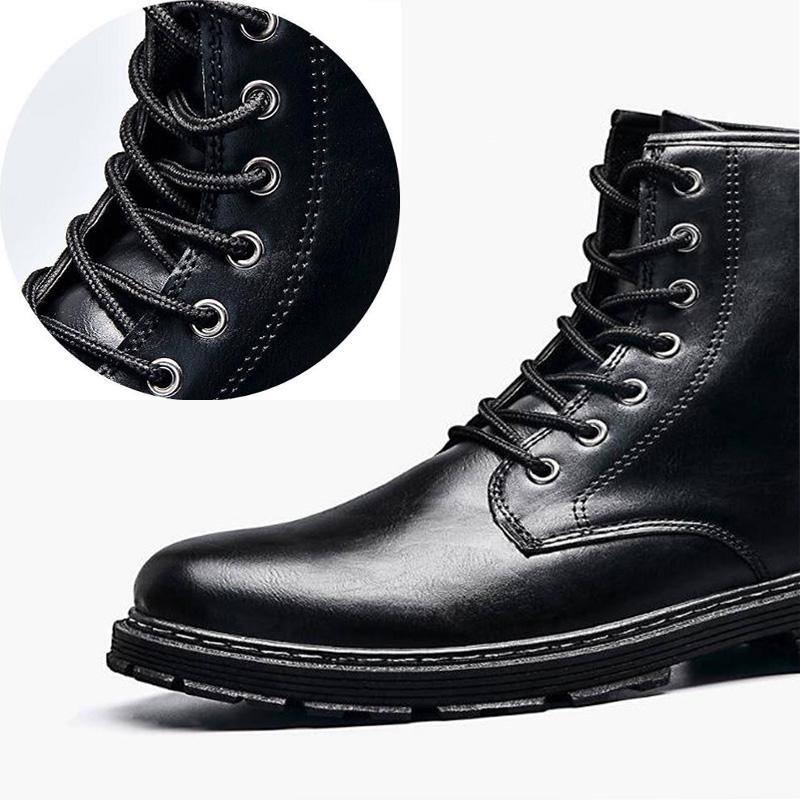 Martin Boots Men's Snow Boots Retro Men High Top Work Shoes Men's Leather Boots Men's Leather Shoes