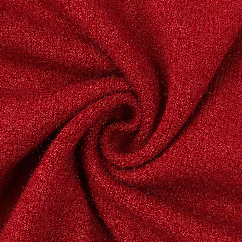 Knitted Vest Mid-length Thickened Loose Round Neck Sweater Bottoming Shirt Coat