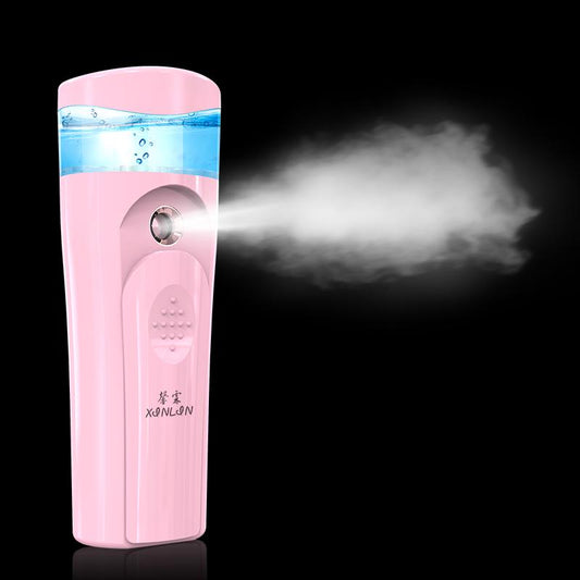 Beauty Steaming Face Meter USB Charging Portable Nano Spray Face Humidifier Cold Spray Hand-Held