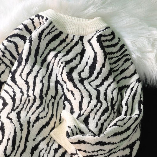 Warm and Comfortable Sweater Men and Women Fall and Winter Loose Pullover Round Neck Sweater