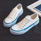 Japanese Women's White Shoes Canvas Shoes Jelly Color Female Students Korean Harajuku Sneakers