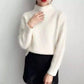Casual Thick Autumn Winter Half Turtleneck Oversize Sweater Pullover Women Thickened Warm Chic Female Loose Knitted Basic Sweaters Pull