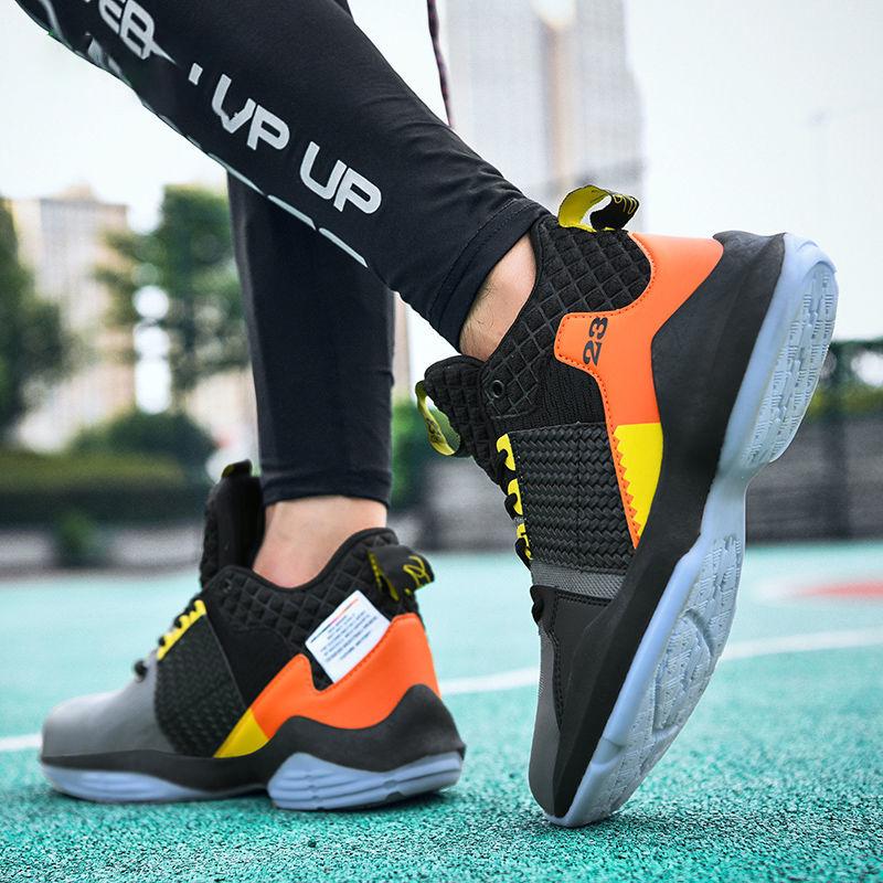 Men Professional High-top Basketball Shoes Men's Cushioning Light Basketball Sneakers Mesh Breathable Outdoor Sports Shoes